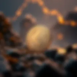 Conceptual illustration of LUNC's role in the Terra blockchain ecosystem