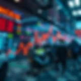 The tension in the financial market during a downturn