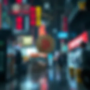 Market Responses to Cryptocurrency Trends An illustration depicting market reactions to cryptocurrency trends