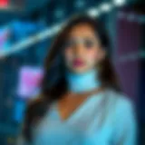 Innovative blockchain technology illustration