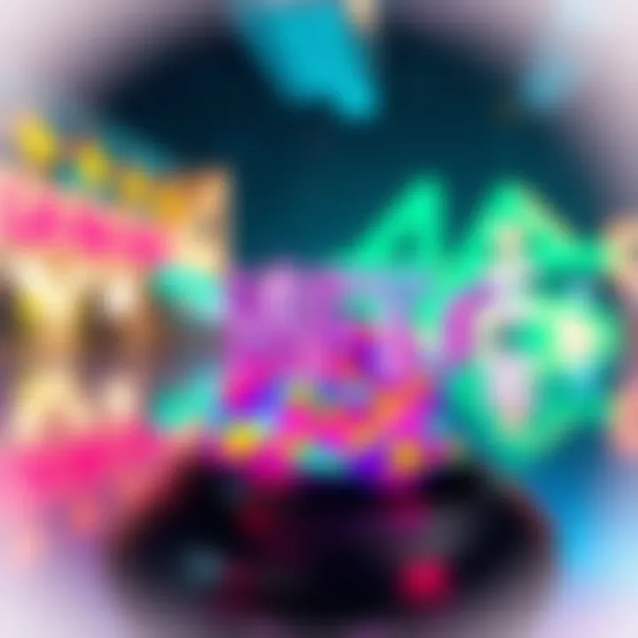 A vibrant digital artwork symbolizing the uniqueness of NFTs