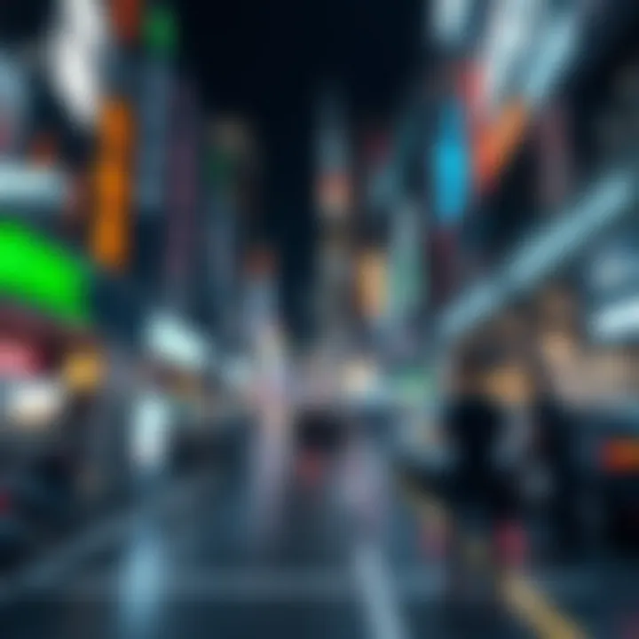 A futuristic depiction of digital assets transforming the economy