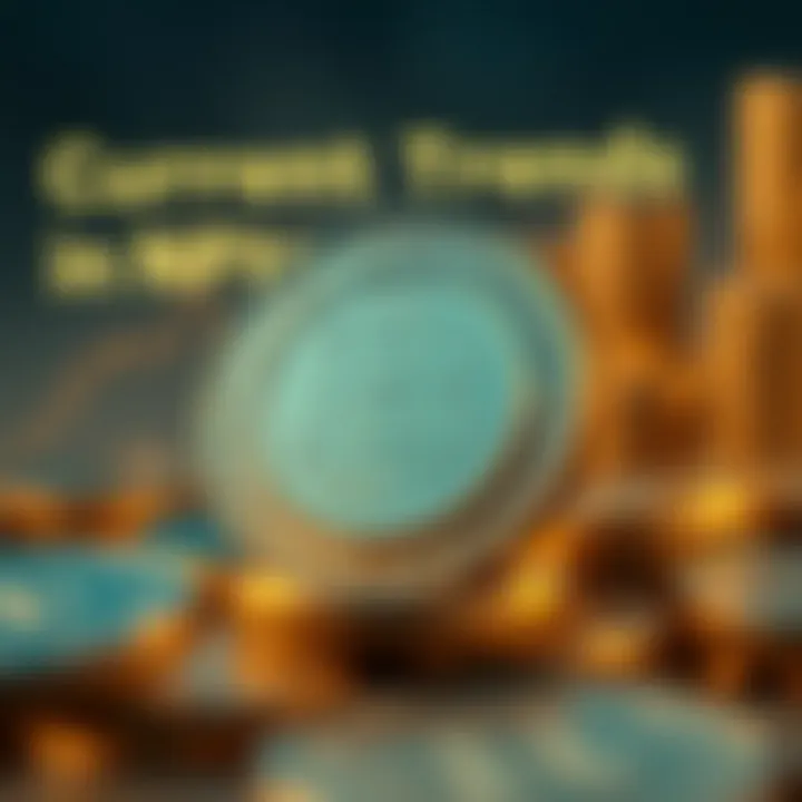 Current Trends in NFTs and Cryptocurrency An infographic showcasing the current trends in NFT and cryptocurrency markets