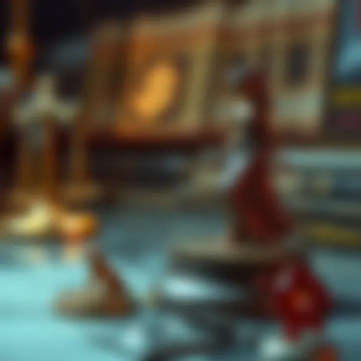 A conceptual image depicting legal considerations in the NFT realm