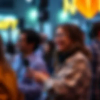 Community Engagement at NFT NYC An engaging community event at NFT NYC highlighting interaction and collaboration