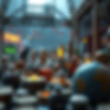 An artistic representation of various NFT platforms