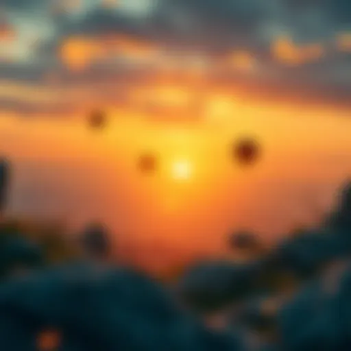 A digital landscape representing cryptocurrency futures