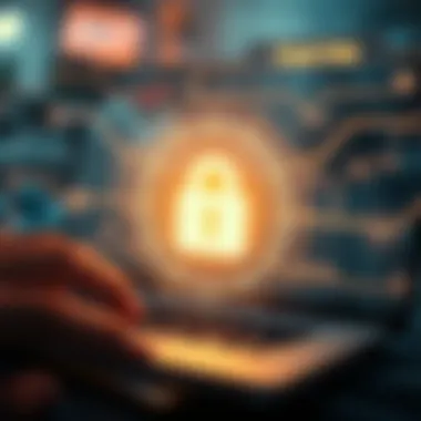 Ensuring Transaction Security Illustration of security measures for online transactions