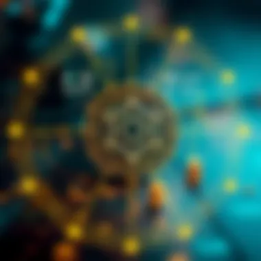 Functionality of OpenAI Tokens A visual diagram showing the functionality of OpenAI tokens within blockchain technology