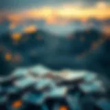 An abstract representation of OpenAI tokens in a digital landscape