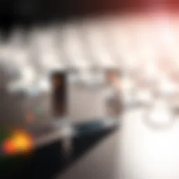 Illustration of light refraction through a prism