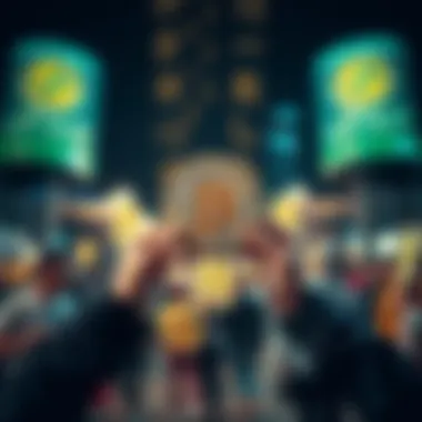 Fostering Social Equality Through Digital Currencies Visual representation of social equality supported by digital currencies