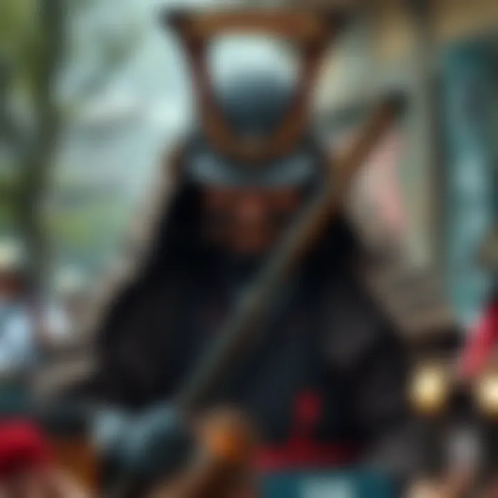 The Cultural Significance of the Ronin Artistic depiction of Ronin's role in ancient Japan