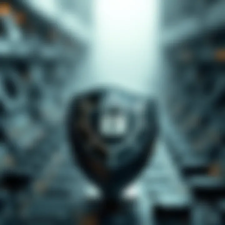 Advanced Security Mechanisms in Hardware Wallets A security shield symbolizing the advanced security mechanisms of hardware wallets.