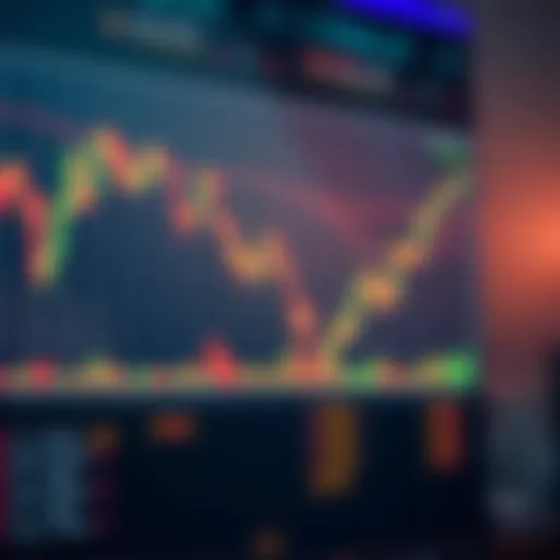 Illustration of a market chart showing short squeeze dynamics