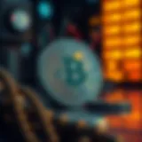 Conceptual representation of STRK coin in the digital finance landscape