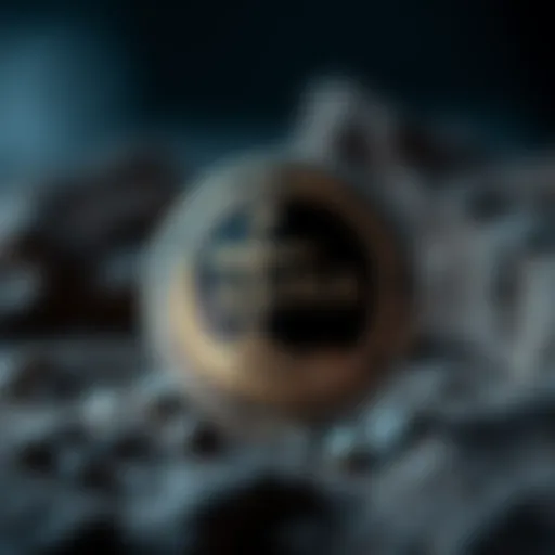 Conceptual representation of Terra Luna cryptocurrency