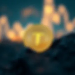 Conceptual visualization of Tesla Coin in the digital economy