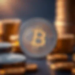 Symbolic representation of cryptocurrency tokens