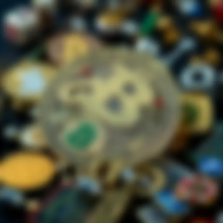 Economic Impact of Trump Meme Coin A collage of economic symbols and cryptocurrency