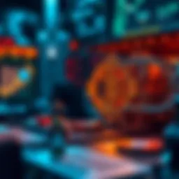 Conceptual illustration of decentralized exchange mechanics