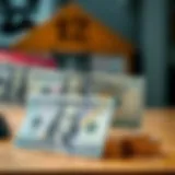 Currency exchange concept with USD and KRW notes