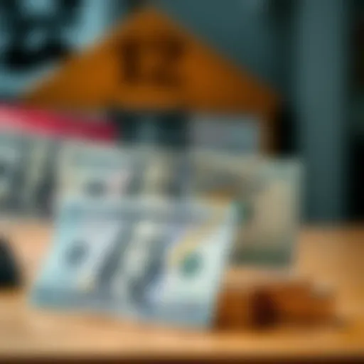 Currency exchange concept with USD and KRW notes