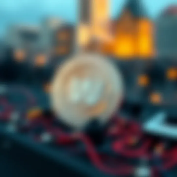 Conceptual illustration of Wif Coin in the digital economy