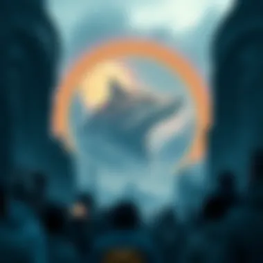 Envisioning the Future of Wolfcoin A futuristic depiction of the potential future landscape of Wolfcoin