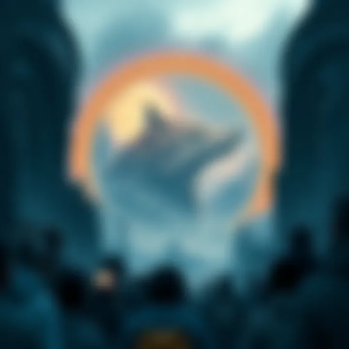 Envisioning the Future of Wolfcoin A futuristic depiction of the potential future landscape of Wolfcoin